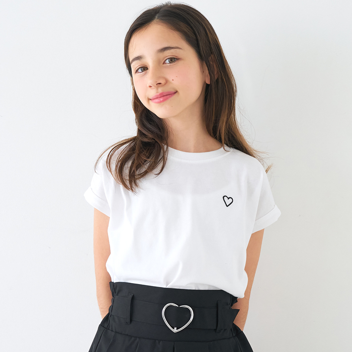 親子お揃いフレンチスリーブプリントTシャツ
