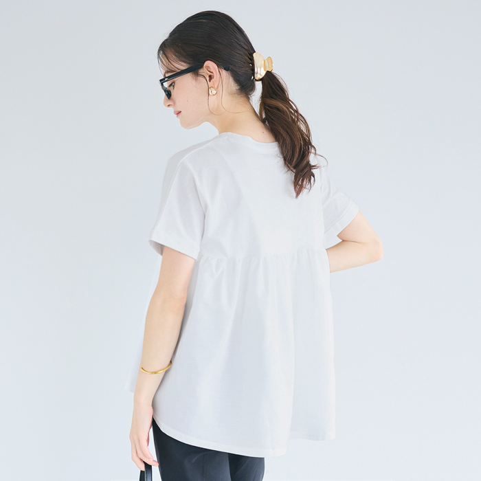 ドッキング2段フリルTシャツ