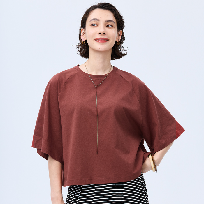 COTTON from the U.S.フレンチスリーブTシャツ