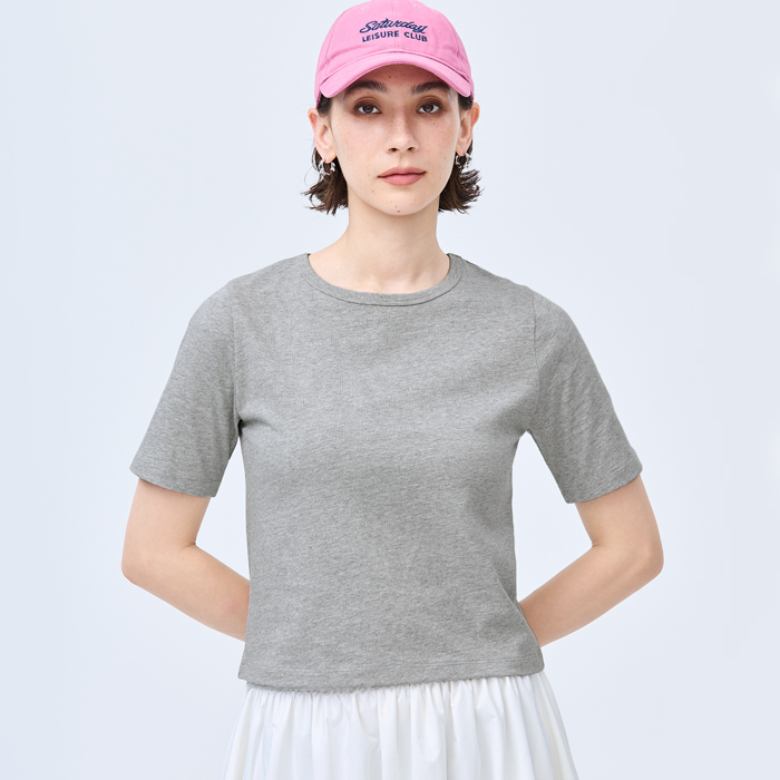 COTTON from the U.S.フレンチスリーブTシャツ