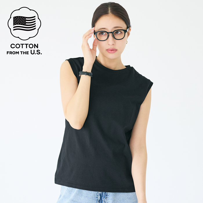 COTTON from the U.S.ノースリーブシャツ
